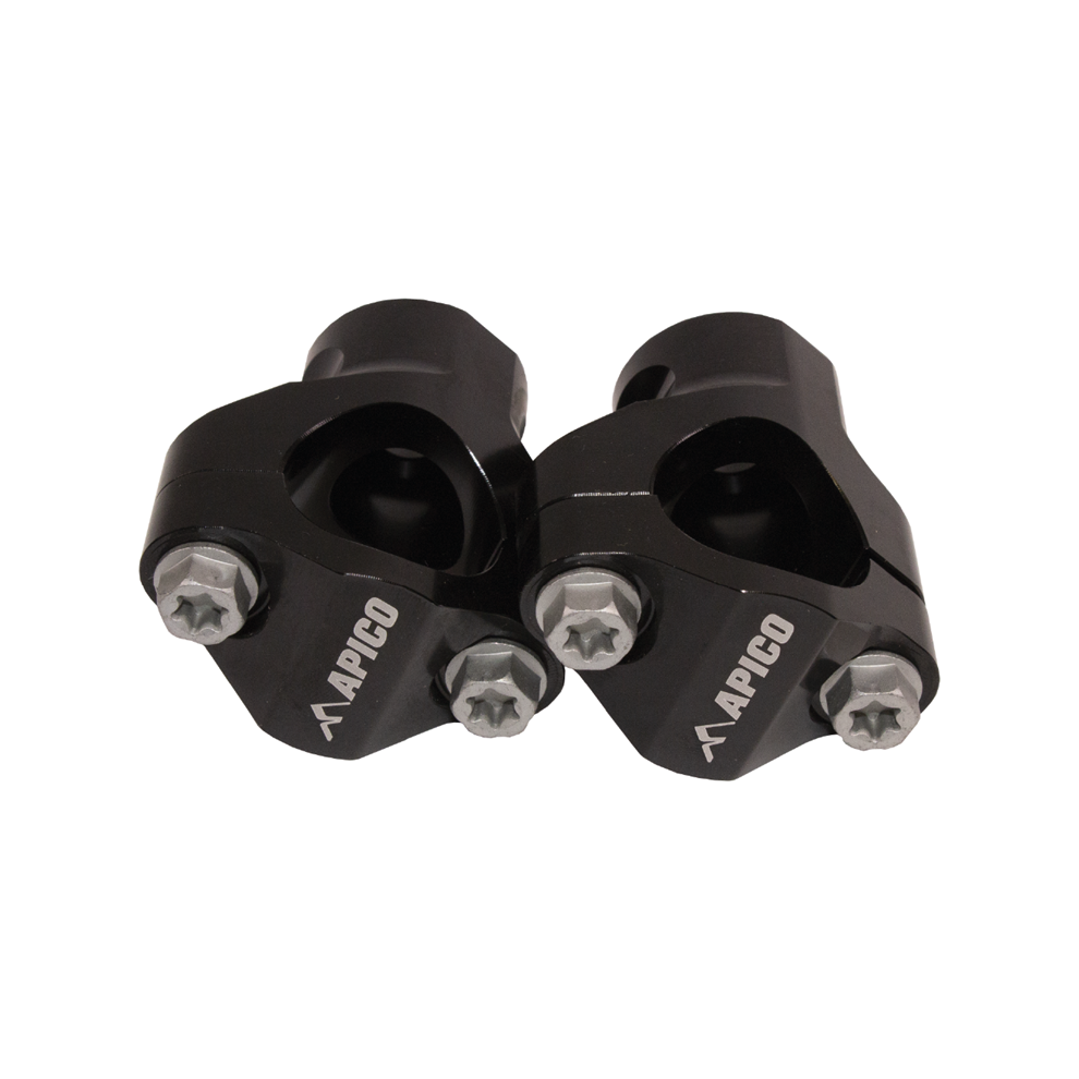 Apico Handlebar Mount Kit - 28.6Mm - Ktm Sx/Sxf 125-450 & Husqvarna Tc/Fc 125-450 2017-20 - Black 5056480920357