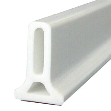 Wet Room Water Barrier Flexible Silicone Shower Stopper Dry and Wet Separation White 50cm