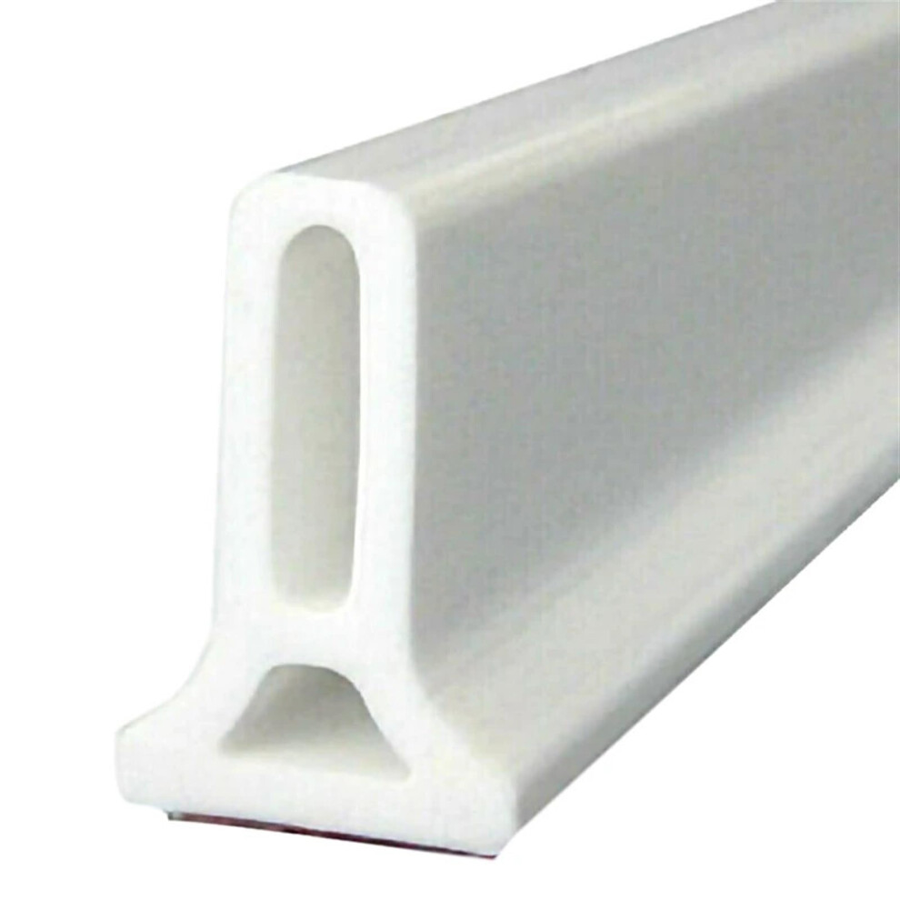 Wet Room Water Barrier Flexible Silicone Shower Stopper Dry And Wet Separation White 50Cm 9099447306401