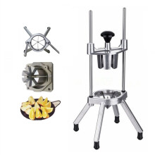 Stainless Steel Vegetable Cutter with 6 Sections for Quick Fruit and Vegetable Slicing