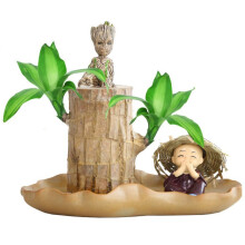 Brazilian Wood Plant Air Purifying Hydroponic Potted Stump for Indoor Home or Office Decor