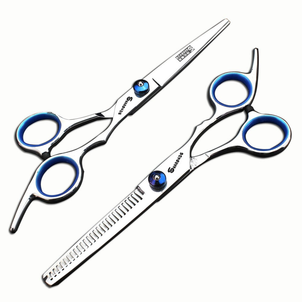 Hair Cutting Scissors Set 6.5 Inch Japanese Stainless Steel Professional Barber Shears with Razor Edge and Thinning Tools