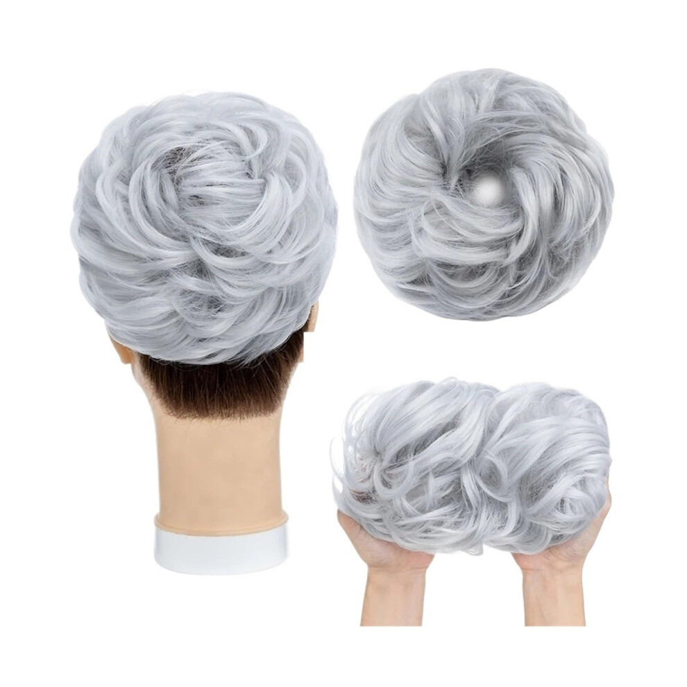 Unisex Hair Bun Extension For Women Messy Curly Chignon With Natural Texture And Secure Allday Hold