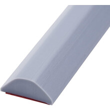 Foldable Shower Threshold Seal Waterproof Silicone Strip for Wet Room Floors Grey 9m