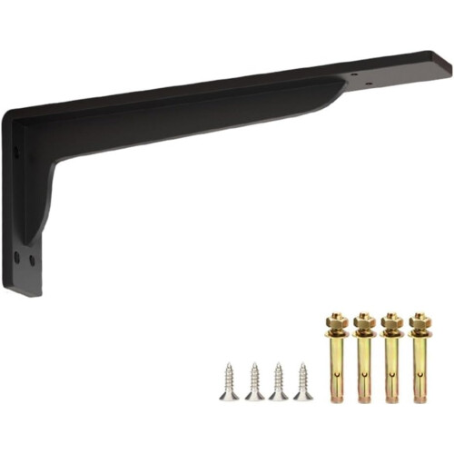 Heavy Duty Triangle Shelf Bracket with Rust Resistant Coating for Wall Mounted Shelves and Sinks (8in) 1