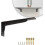 Heavy Duty Triangle Shelf Bracket with Rust Resistant Coating for Wall Mounted Shelves and Sinks (8in) 3