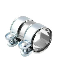 V Band Exhaust Clamp 1.77 Inch Stainless Steel for Motorcycle Car Pipe Engine Systems