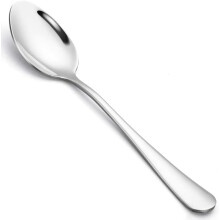 Stainless Steel Soup Spoons Set of 6, RustResistant Modern Dinner Spoons 7.5cm