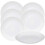 White Dinner Plates Set of 6 – Durable Ceramic Tableware for Home Kitchen and Everyday Use 1