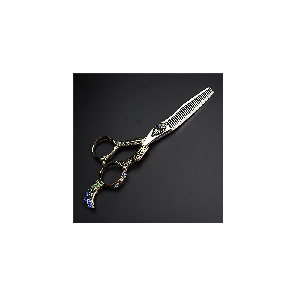 Silver Professional Hair Cutting Scissors Japanese 440C Steel Barber Shears Razor Sharp Ergonomic Handle