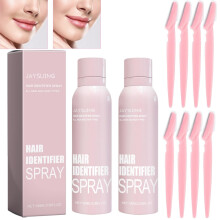 2Pcs Hair Identifier Spray for Dermaplaning and Face Shaving, Enhances Hair Visibility, Pink