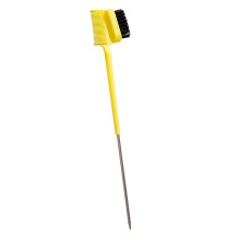 Hair Edge Brush Dual Sided with Soft Bristles and Tail Comb for Baby Hairs and Eyebrow Grooming