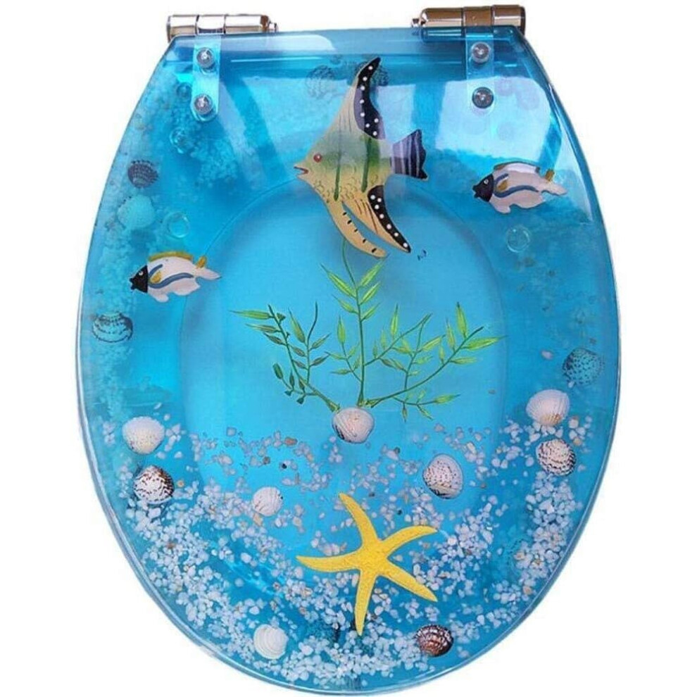 Resin Universal Toilet Seat Cover Thickened For U V O Shape Bathrooms 9365369279360
