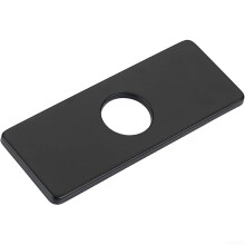 304 Stainless Steel Faucet Hole Cover Black Escutcheon Plate Fits Most Single Faucets
