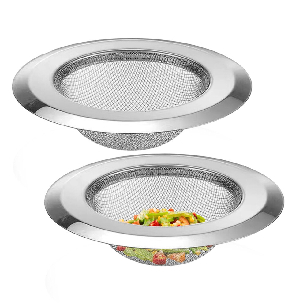 Stainless Steel Sink Strainer With Doublelayer Drain Hair Catcher For Kitchen And Bathroom 9099447312211