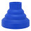 Hair Dryer Diffuser Universal Fit Silicone Foldable Travel CurlEnhancing Blue Attachment 1