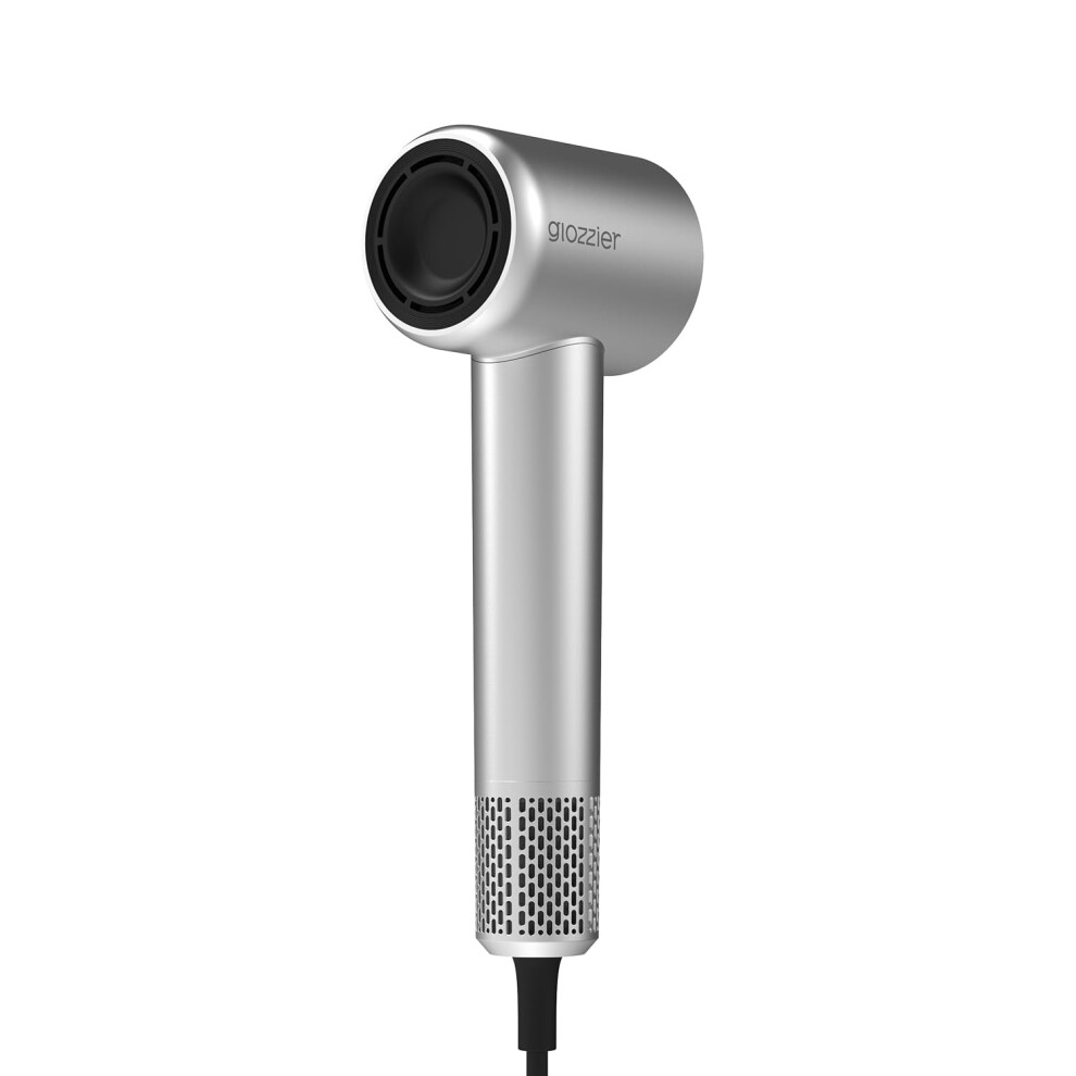 Grey Ionic Hair Dryer For Curly Hair With Diffuser, Fast Drying, Lightweight, Quiet