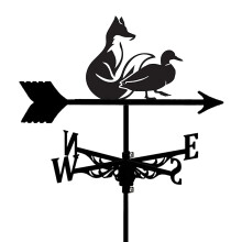 Retro Metal Garden Weather Vane with Farm Scene, UVResistant Stainless Steel, Smooth Rotation