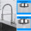 Kitchen Sink Faucet with Pull Down Sprayer, 360 Swivel Single Handle, 2 Modes Copper, Brushed Finish 3