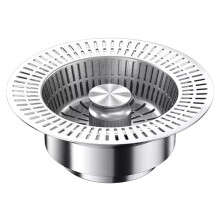 Kitchen Sink Strainer Stainless Steel AntiClogging Large Holes RustResistant Easy Clean Basket