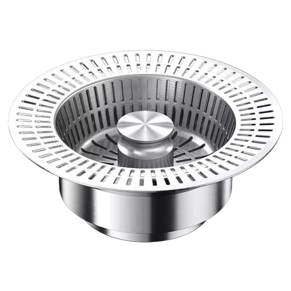 Stainless Steel Kitchen Sink Strainer And Popup Stopper With Large Hole Drainage For Bathroom And Kitchen 9365369281141