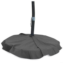 Waterproof Patio Umbrella Base Cover 90cm Round Outdoor Umbrella Stand Cover with Windproof Secure Fit and Easy Clean Storage