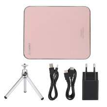 Portable Smart Projector With HDMI Input, Supports Mobile Phone Charging And Wireless Wired Connection, Big Screen Experience For Home Use