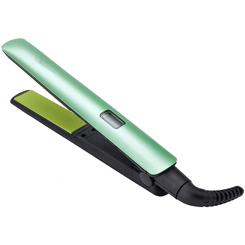 Hair Straightener with Titanium Floating Plates, Tourmaline Ceramic, Rapid Heat Up, LCD, Dual Voltage