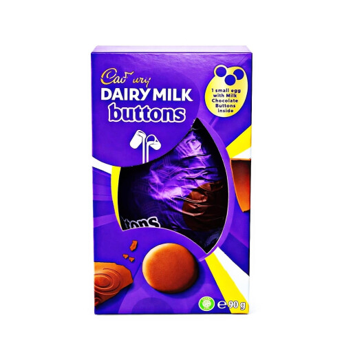 Cadbury Dairy milk Buttons Shell Egg 90g Pack Of 6 1