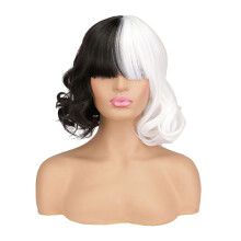 Cosplay Wig Pastel Bob Wig for Women Short Curly Wavy Colorful Costume
