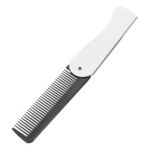 Folding Hair Comb for Women and Men, Portable Stainless Steel Travel Comb for Gentle Scalp Care