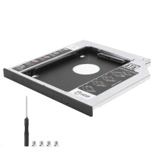 Universeller Plug-and-Play-Adapter, Gehäuse aus Aluminiumlegierung für zweites Notebook-Laufwerk, hohe Leistung, zusätzlicher interner Platz (9,5