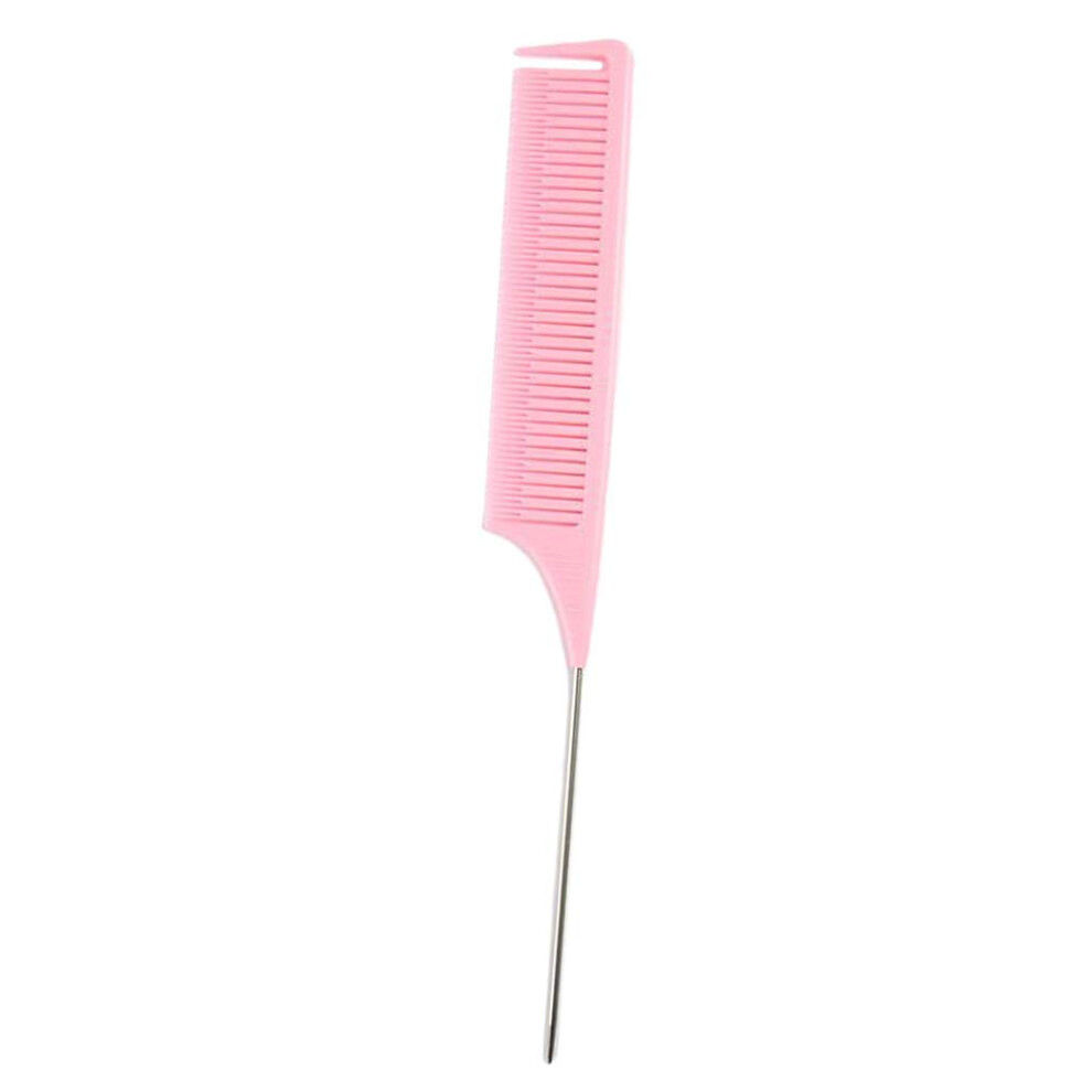 Highlighting Comb Pink Foil Hair Weaving Comb with Adjustable Weave Sizes and Fast Foiling Design