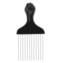 Barber Hair Styling Comb with Anti‑Slip Handle, Stainless Steel Teeth, Anti‑Static Wide Tooth Design
