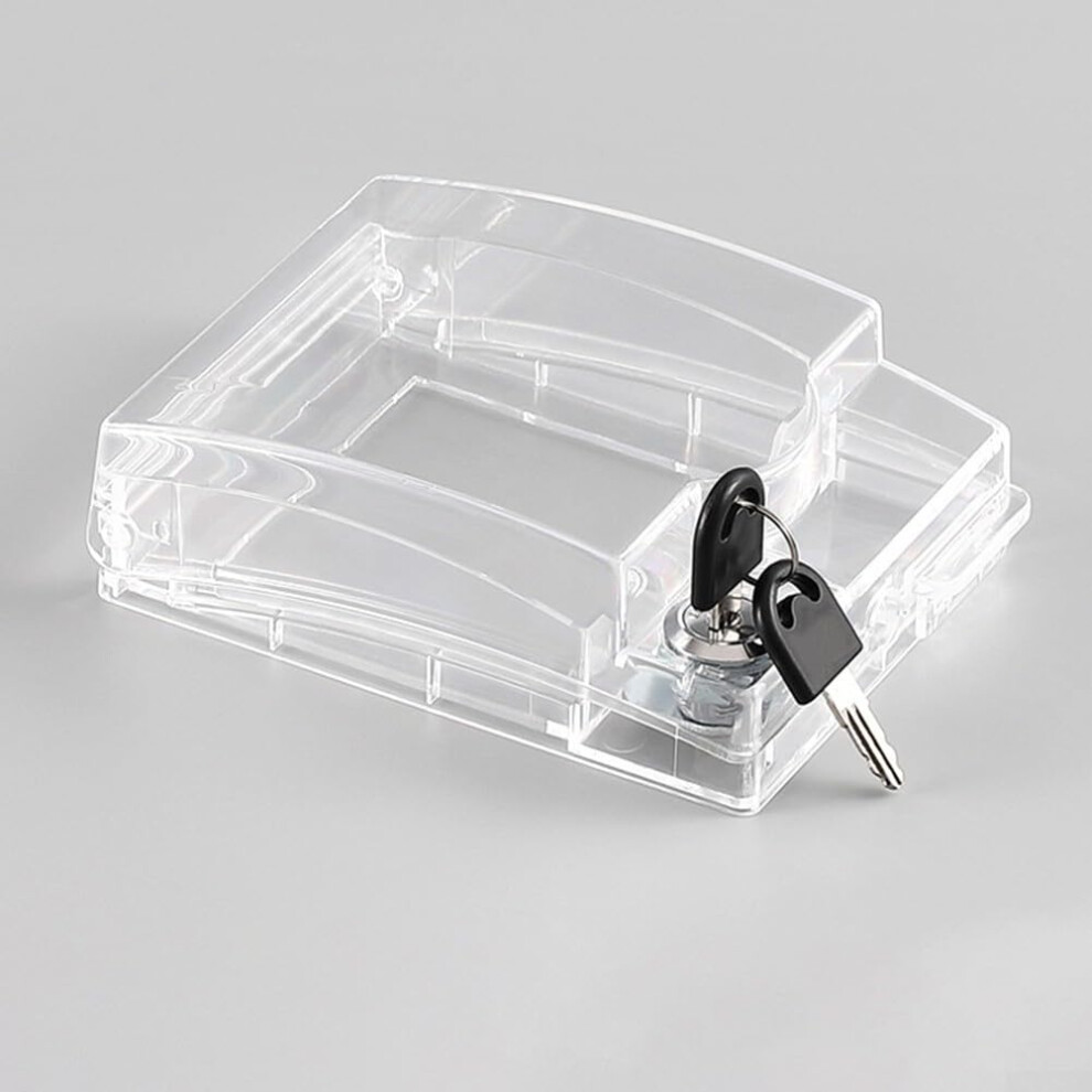 Outdoor Lockable Waterproof Socket Box 86 Type With Transparent Cover And Key Lock For Safe Electrical Switch Protection 9099447320674