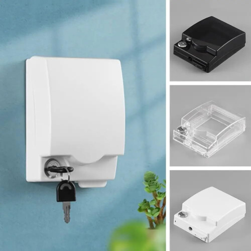 Outdoor Waterproof Socket Box with Secure Key Lock and Protective Cover for 86 Type Outdoor Switch 2