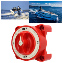 4 Gear Battery Disconnect Switch 350A Waterproof for Marine Boat RV
