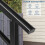 Wrought Iron Handrail For 1 to 4 Steps Adjustable Outdoor Handrail 5