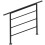 Wrought Iron Handrail For 1 to 4 Steps Adjustable Outdoor Handrail 1