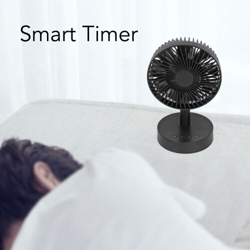 Desk USB Fan S820, 3 Speeds, 90 Head, 8H Timer, Compact 2