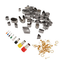 136pcs Polymer Clay Earring Kit with 36 Shape Stainless Steel Cutters