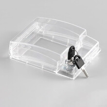 Waterproof Outdoor Socket Box 86 Type with Key Lock Cover for Securing Electrical Power Outlets