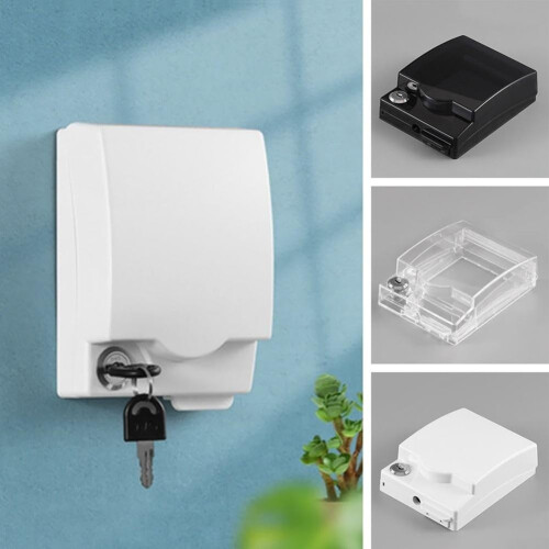 Waterproof Outdoor Socket Box 86 Type with Key Lock Cover for Securing Electrical Power Outlets 1