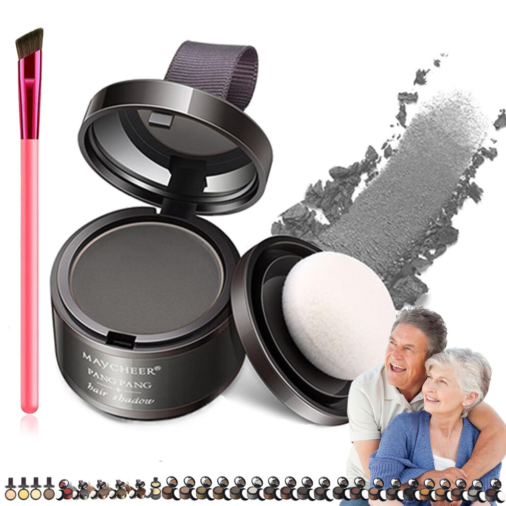Gray Hair Root Touch Up Powder Shade 4 Coverage, Instant Hairline Blending, Water And Sweat Resistant