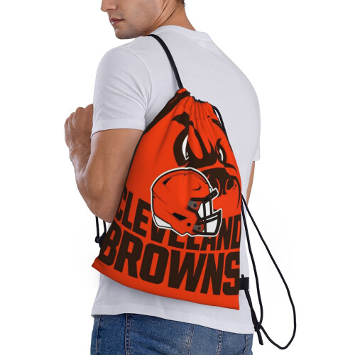Τσάντα Browns Classic με κορδόνι, πτυσσόμενη, αθλητική, γυμναστικής, τσάντα με κορδόνι, 2