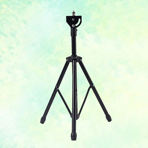 8inches Adjustable Metal Tripod Dumb Drum Stand Practice Pad Rack Bracket Support Percussion Accessory(Black) 2