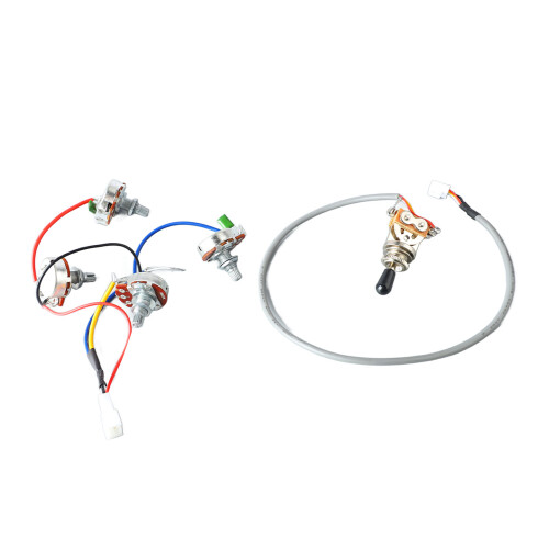 Ηλεκτρική καλωδίωση κιθάρας με διακόπτη Push Pull Control Pot And3Way Toggle Switch, εύκολη 2
