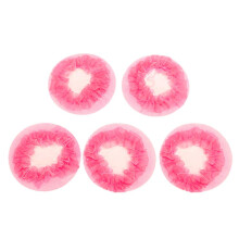 Rosy Ballet Hair Bun Net 5pcs Dance Hair Nets for Wedding Performance with Secure Breathable Design