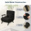 Westwood Versatile Convert Single Sofa Bed 4-in-1 6-Position 85 Sleeper Recliner Black 7
