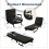 Westwood Versatile Convert Single Sofa Bed 4-in-1 6-Position 85 Sleeper Recliner Black 8
